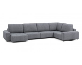 Диван Хаммер с широкими подлокотниками с оттоманкой