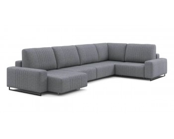 Диван Хаммер с широкими подлокотниками с оттоманкой