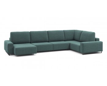 Диван Хаммер с широкими подлокотниками с оттоманкой