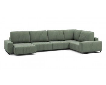 Диван Хаммер с широкими подлокотниками с оттоманкой