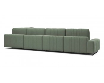 Диван Хаммер с широкими подлокотниками с оттоманкой