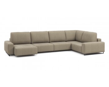 Диван Хаммер с широкими подлокотниками с оттоманкой