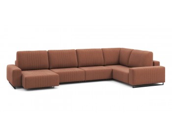 Диван Хаммер с широкими подлокотниками с оттоманкой