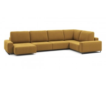 Диван Хаммер с широкими подлокотниками с оттоманкой