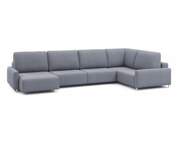 Диван Хаммер с узкими подлокотниками с оттоманкой