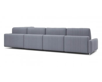 Диван Хаммер с узкими подлокотниками с оттоманкой