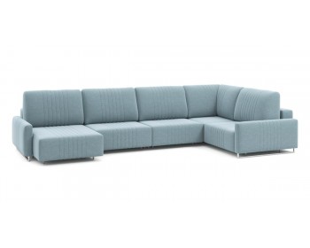 Диван Хаммер с узкими подлокотниками с оттоманкой