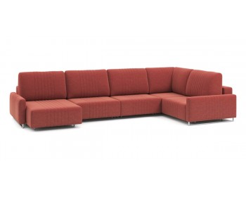 Диван Хаммер с узкими подлокотниками с оттоманкой