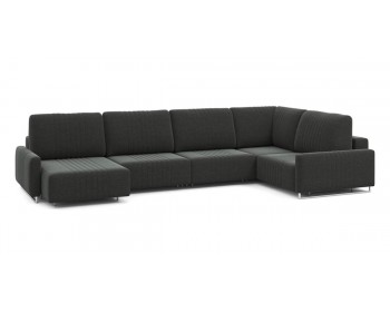 Диван Хаммер с узкими подлокотниками с оттоманкой