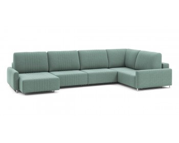 Диван Хаммер с узкими подлокотниками с оттоманкой