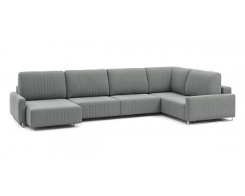 Диван Хаммер с узкими подлокотниками с оттоманкой