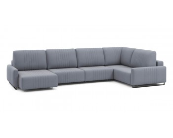 Диван Хаммер с узкими подлокотниками с оттоманкой