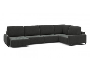 Диван Хаммер с узкими подлокотниками с оттоманкой