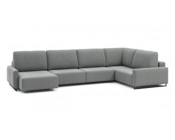 Диван Хаммер с узкими подлокотниками с оттоманкой