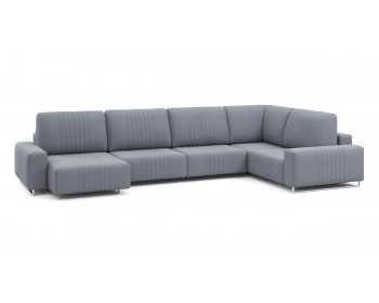 Диван Хаммер с широкими подлокотниками с оттоманкой