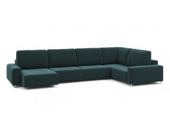 Диван Хаммер с широкими подлокотниками с оттоманкой