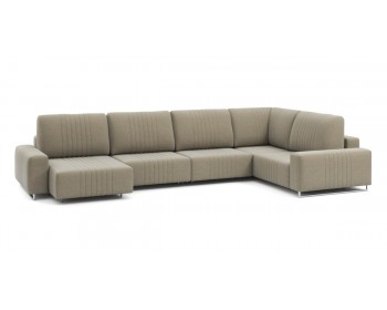 Диван Хаммер с широкими подлокотниками с оттоманкой