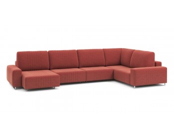 Диван Хаммер с широкими подлокотниками с оттоманкой