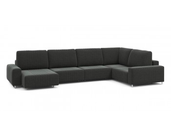 Диван Хаммер с широкими подлокотниками с оттоманкой