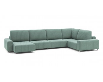 Диван Хаммер с широкими подлокотниками с оттоманкой