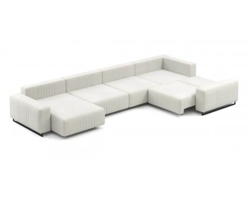 Диван Хаммер с широкими подлокотниками с оттоманкой