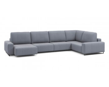 Диван Хаммер с широкими подлокотниками с оттоманкой