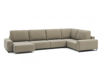 Диван Хаммер с широкими подлокотниками с оттоманкой