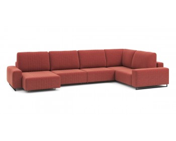 Диван Хаммер с широкими подлокотниками с оттоманкой