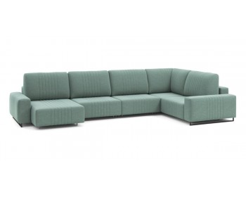 Диван Хаммер с широкими подлокотниками с оттоманкой