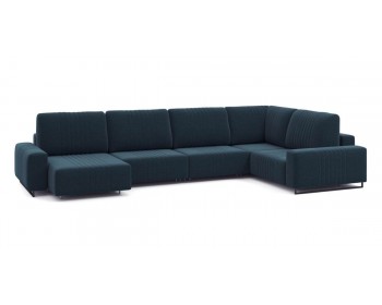 Диван Хаммер с широкими подлокотниками с оттоманкой