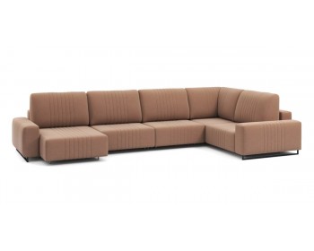 Диван Хаммер с широкими подлокотниками с оттоманкой