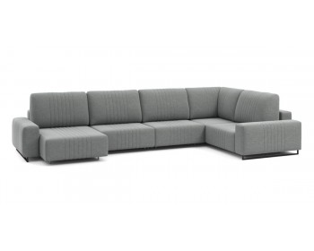 Диван Хаммер с широкими подлокотниками с оттоманкой