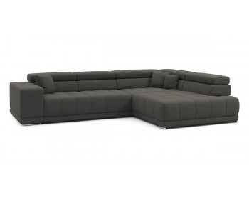 Диван прямой Satellite-S с угловой макси секцией и приставной секцией 323 прямой Серый