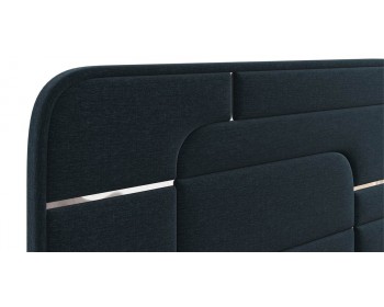 Кровать Грэта с серебряным декором