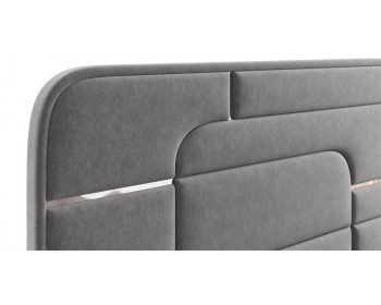 Кровать Грэта с серебряным декором