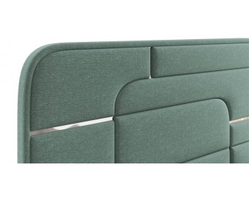 Кровать Грэта с серебряным декором