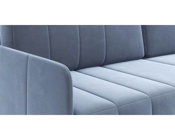 Диван прямой Томас 201 прямой Темно-голубой