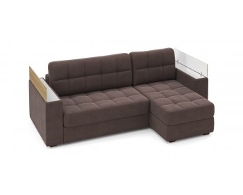 Угловой диван Гринвич  22 узкие подлокотники декор дуб каньон