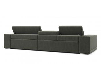 Угловой диван Satellite-S с широкой оттоманкой