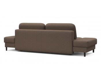 Прямой диван Фрост с двумя ами брауни