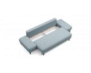 Прямой диван Фрост с двумя ами брауни