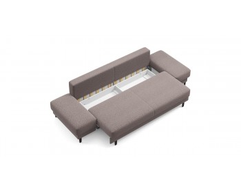 Прямой диван Фрост с двумя ами никель