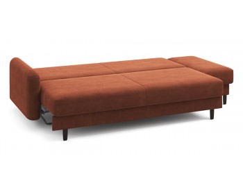 Прямой диван Фрост с одним ом брауни