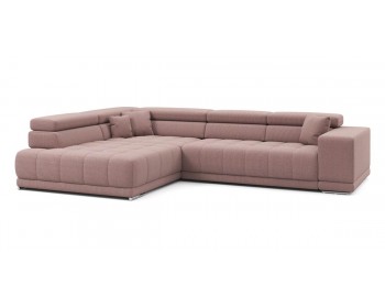 Диван прямой САТЕЛЛИТЕ-С (SATELLITE-S) с угловой макси секцией и приставной секцией 323 прямой Пыльная роза