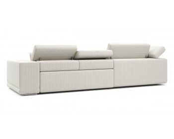 Диван прямой Satellite-S с угловой макси секцией и приставной секцией 323 прямой Светло-бежевый