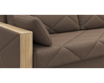 Диван прямой Вилла  декор дуб каньон 228 прямой Шоколад