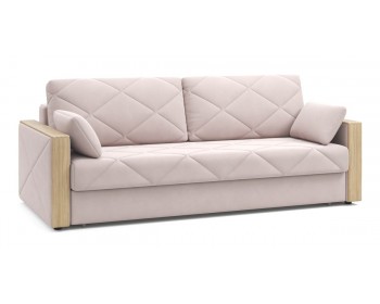 Диван прямой Вилла  декор дуб каньон 228 прямой Жемчужно-розовый