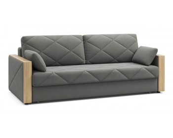 Диван прямой Вилла  декор дуб каньон 228 прямой Темно-серый