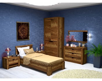 Спальный гарнитур в цвете Дуб Галифакс табак