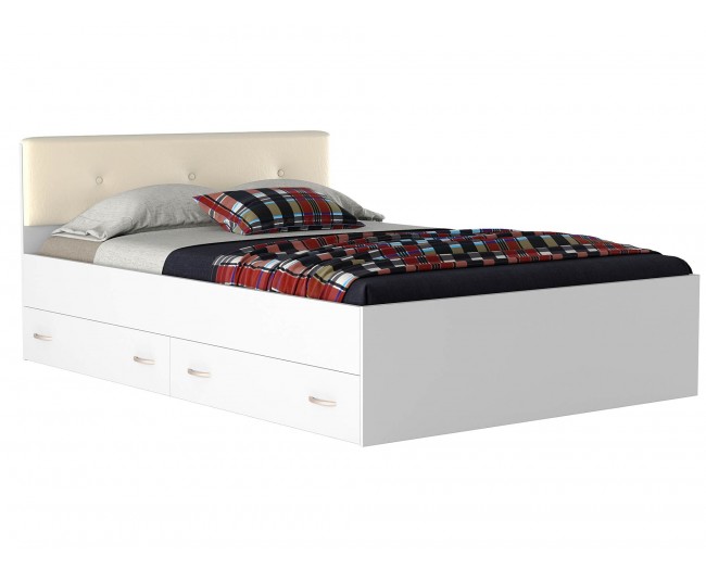 Кровать с ящиками и ом Promo B Cocos Виктория ЭКО-П (140х2 фото